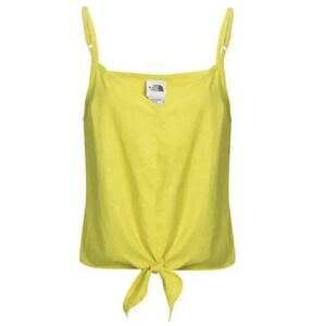 The North Face Women's Hillrose Hemp Tank Top Neon Green Yellow Medium